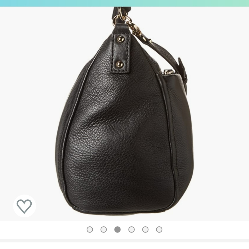 Kate Spade/ Cobble Hill Little Curtis Black Leather Purse - Picture 4 of 17